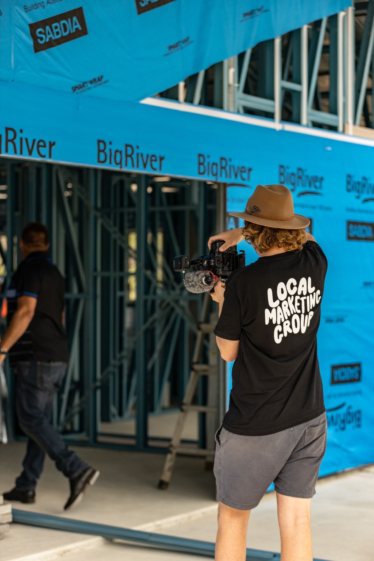 Construction site filming